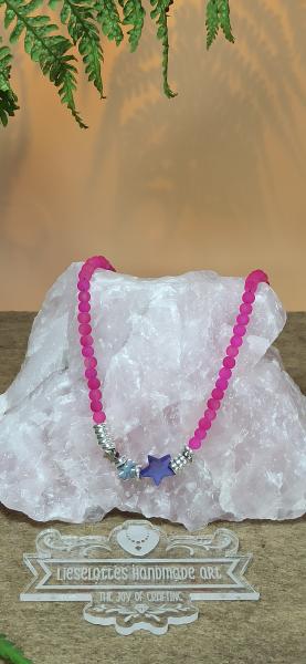 Halskette Pink Shamrock Komplettansicht 2